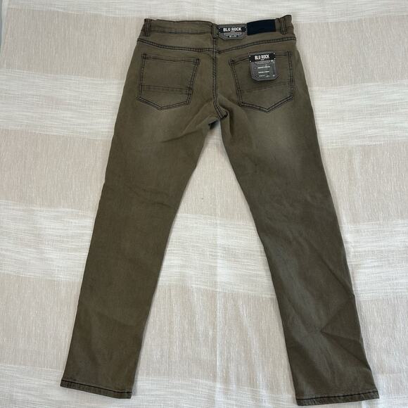 Blu Rock Denim Men's Slim Fit 4-Way Flex Jeans 32X31 Grey Denim Stretch NEW! - Picture 2 of 10